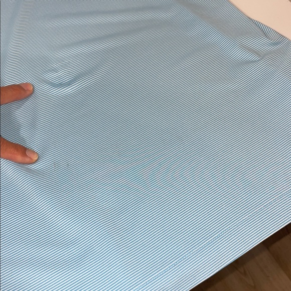 Peter Millar Summer comfort Men's Light Blue & White Stripe Polo Shirt | XL - Picture 5 of 7